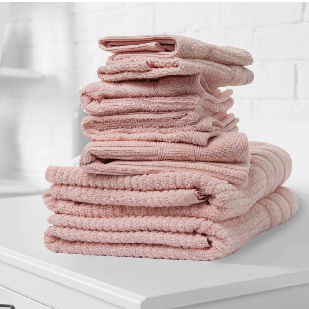 Royal Comfort Eden Egyptian Cotton 600 GSM 8 Piece Towel Pack Blush Bed Sheet Fast shipping On sale
