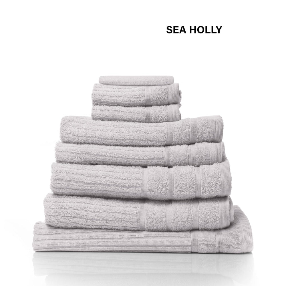 Royal Comfort Eden Egyptian Cotton 600 GSM 8 Piece Towel Pack Sea Holly Bed Sheet Fast shipping On sale