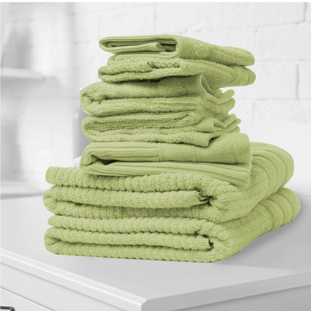 Royal Comfort Eden Egyptian Cotton 600 GSM 8 Piece Towel Pack Spearmint Bed Sheet Fast shipping On sale