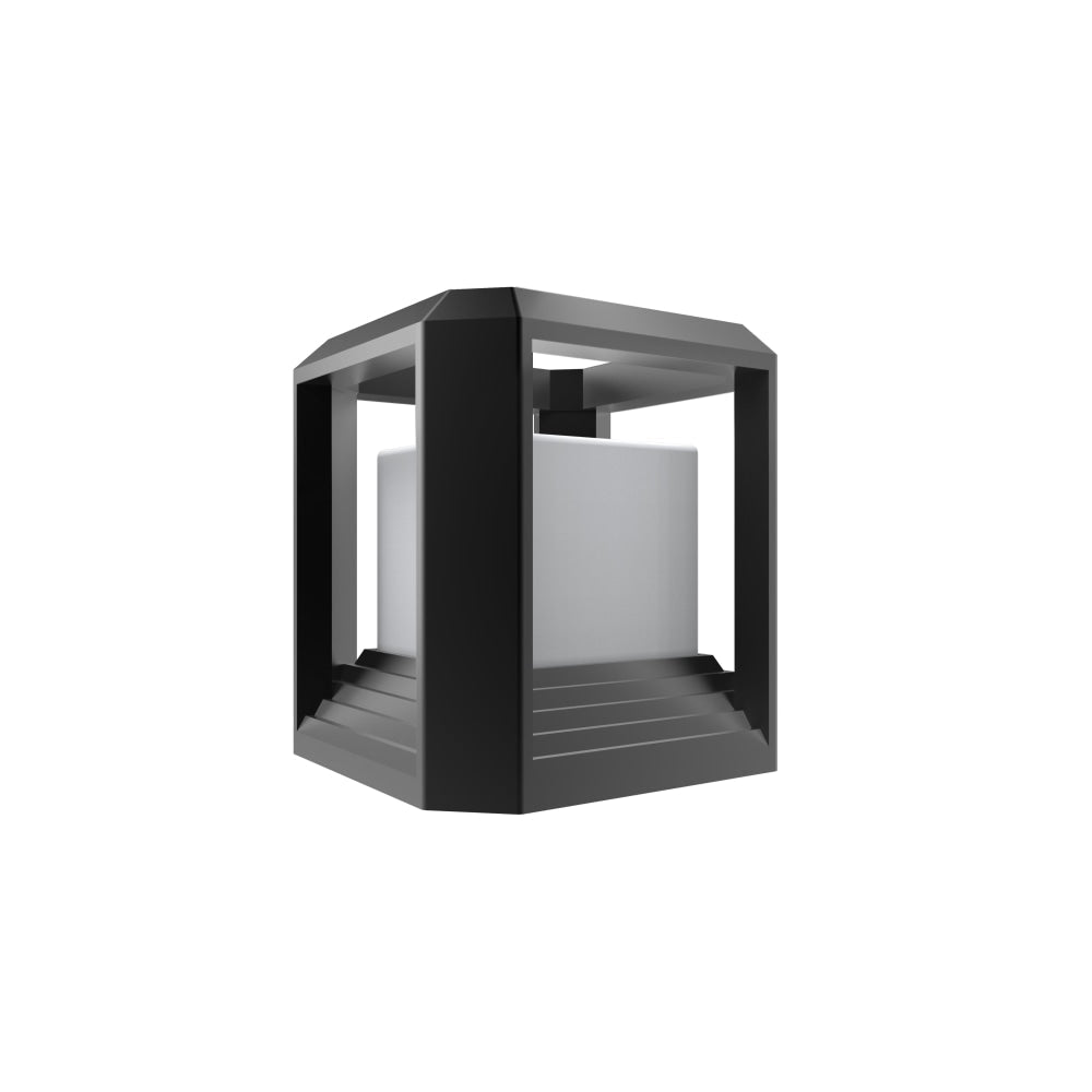 RUBIK Wall Light Surface Mounted 20W Square Matte Black 3000K IP65 4 x Opal Diffuser 850LM Lamp Fast shipping On sale