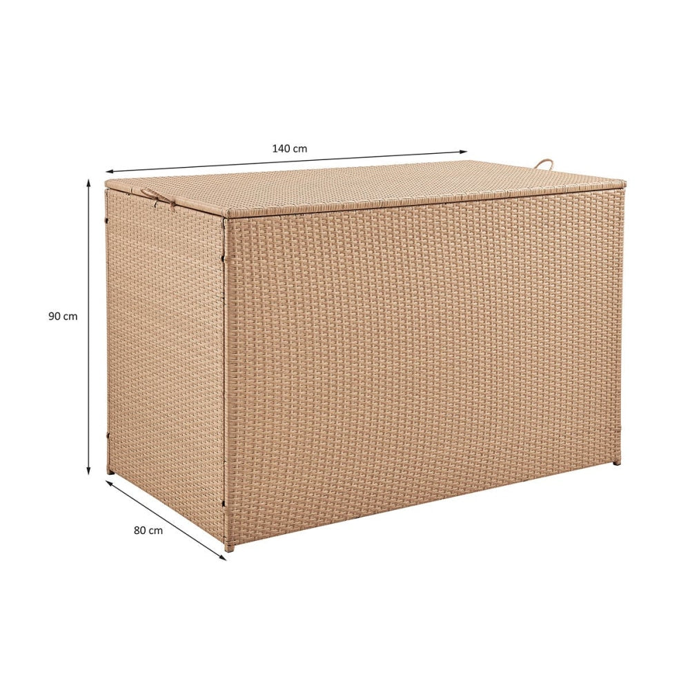 Safra Outdoor Storage Garden Woven Box Large - Natural / Furniture Fast shipping On sale
