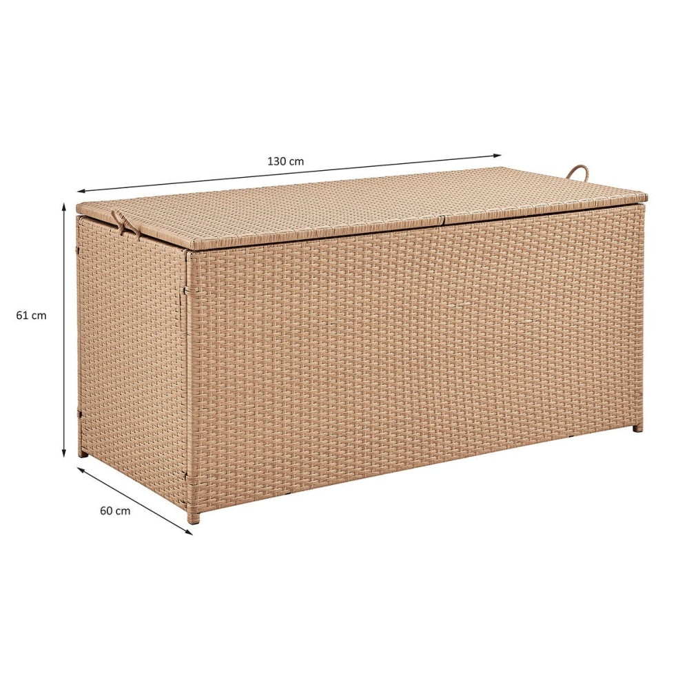 Safra Outdoor Storage Garden Woven Box Small - Natural / Furniture Fast shipping On sale