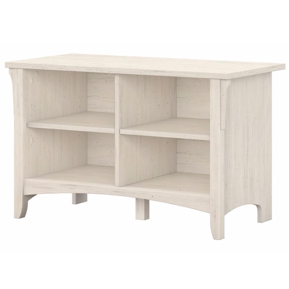 Salinas Shoe Bench Cabinet Storage - Antique White Fast shipping On sale