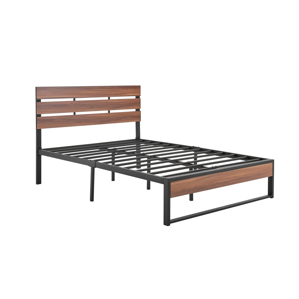 San Antonio Bed Frame - Walnut Double Fast shipping On sale