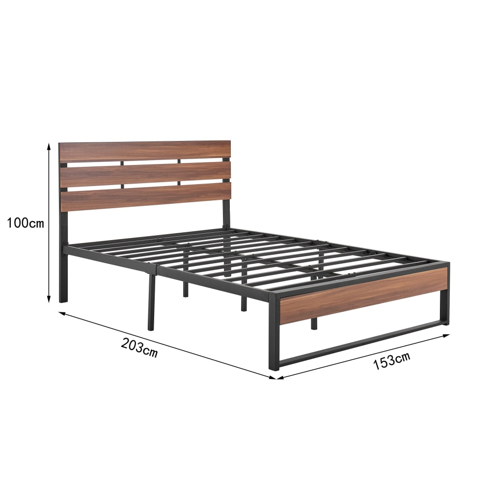 San Antonio Bed Frame - Walnut Queen Fast shipping On sale