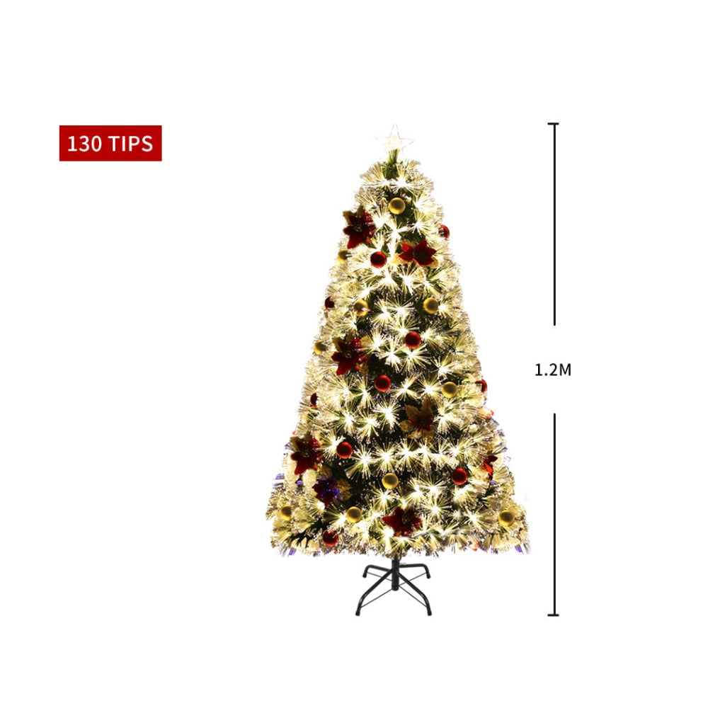 Santaco Christmas Tree 1.2M 4Ft Xmas Decorations Fibre Optic Multicolour Lights Fast shipping On sale