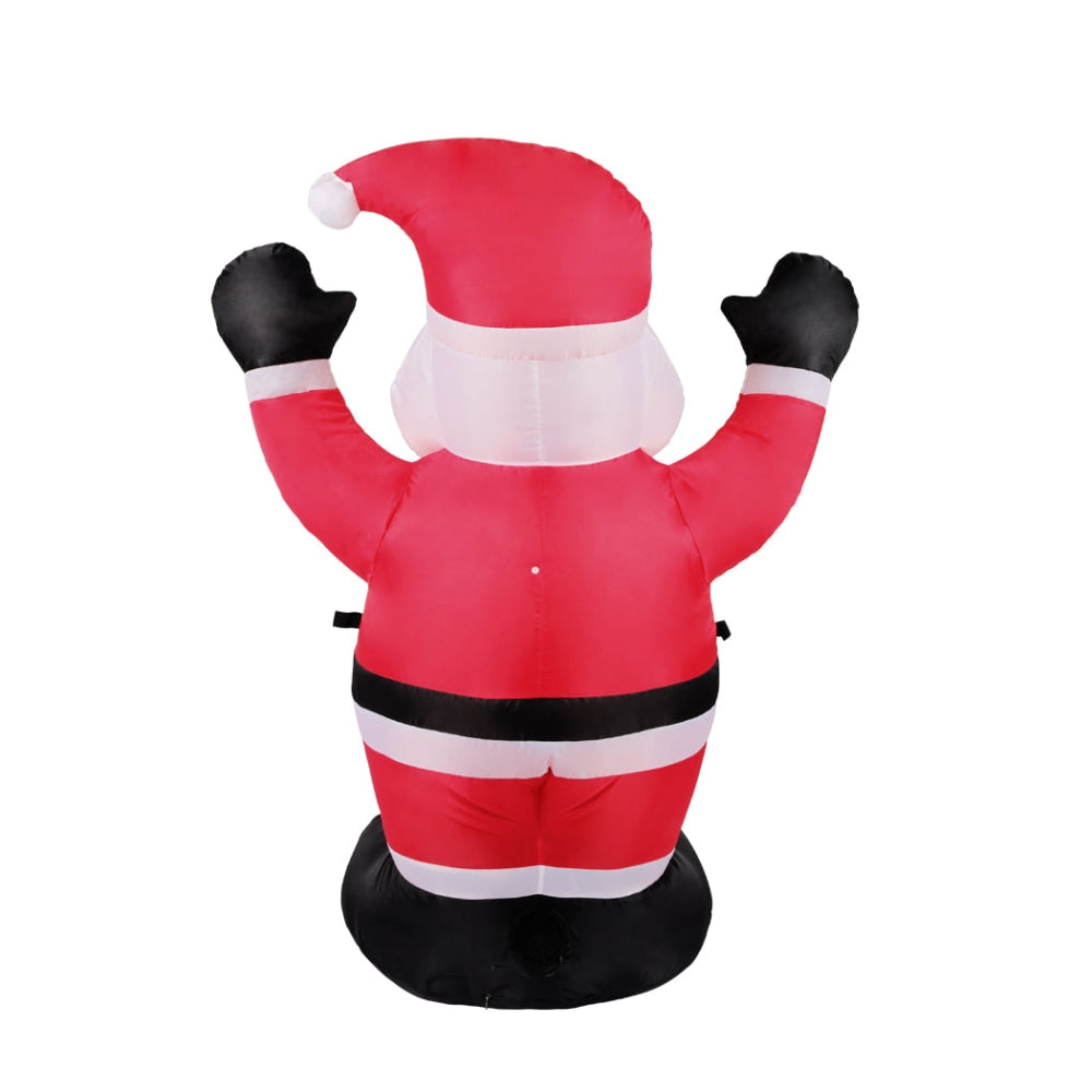 Santaco Inflatable Christmas Decor Cheerful Santa 1.2M LED Lights Xmas Party Fast shipping On sale