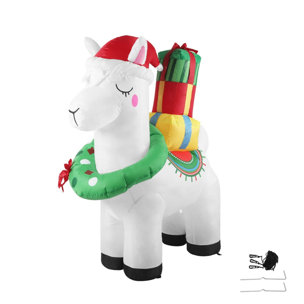 Santaco Inflatable Christmas Decor Llama 1.5M LED Lights Xmas Party Fast shipping On sale