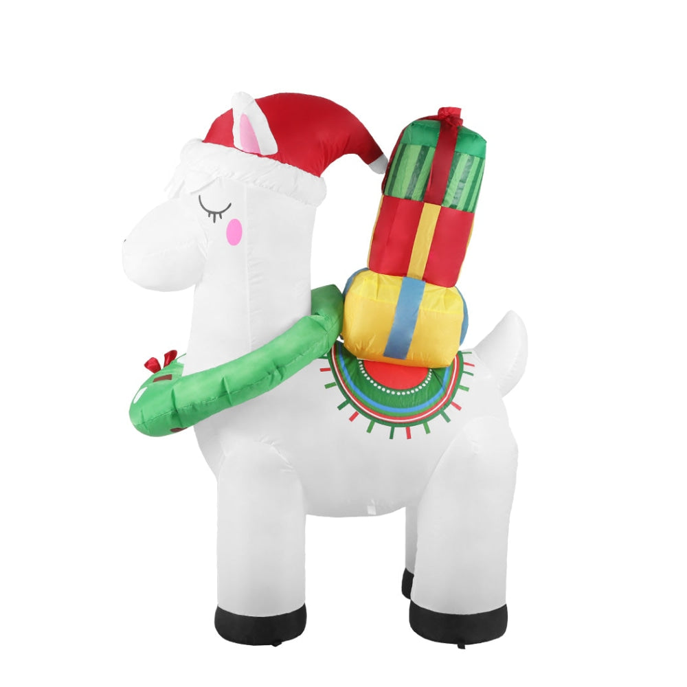 Santaco Inflatable Christmas Decor Llama 1.5M LED Lights Xmas Party Fast shipping On sale