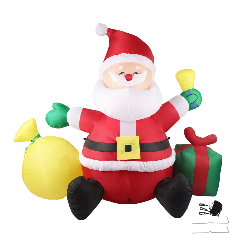 Santaco Inflatable Christmas Outdoor Decorations Santa LED Lights Xmas Party Fast shipping On sale