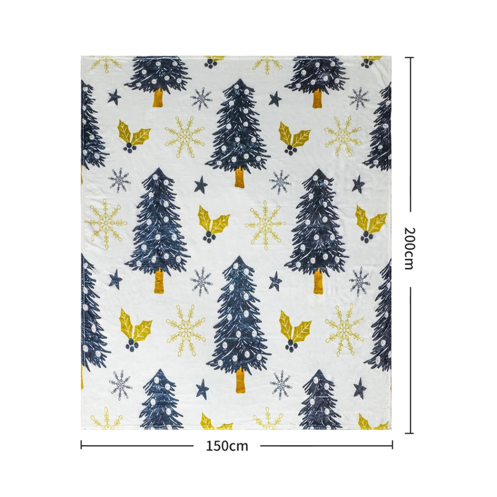 Santaco Throw Blanket Xmas Flannel Double Sided Warm Fleece Decor Christmas Q Fast shipping On sale