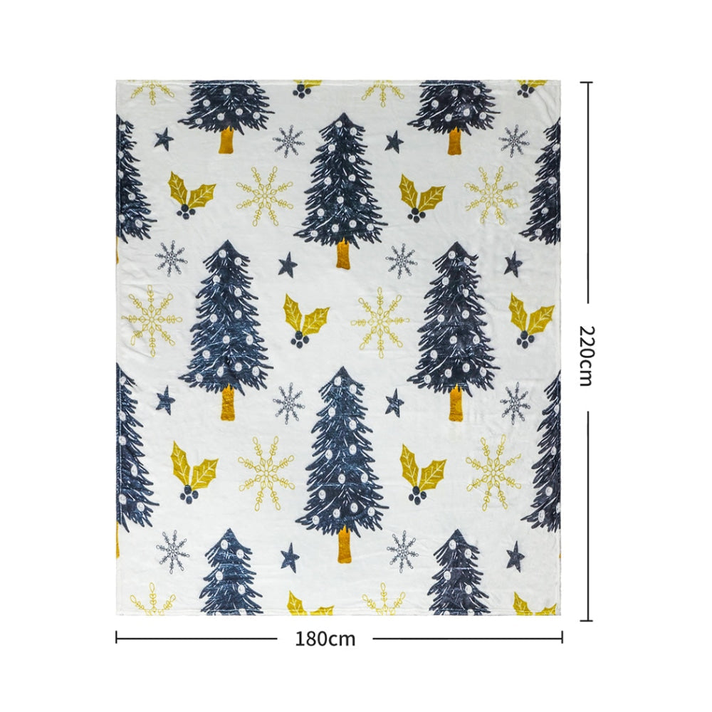 Santaco Throw Blanket Xmas Flannel Double Sided Warm Fleece Decor Christmas S Fast shipping On sale