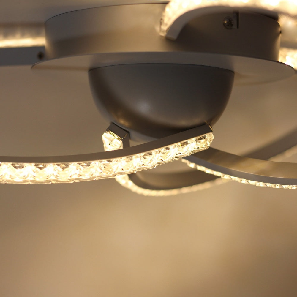 Sayer Dimmable 3 - Lights LED Modern Elegant Pendant Lamp Ceiling Light - White Fast shipping On sale