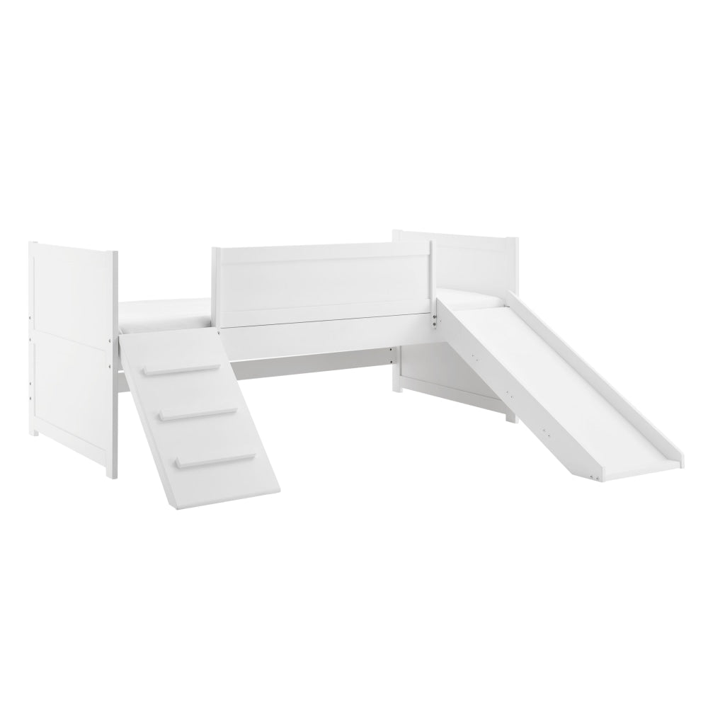 Seattle Kids Childen Bed Frame W/ Slide Single Size - White Fast shipping On sale