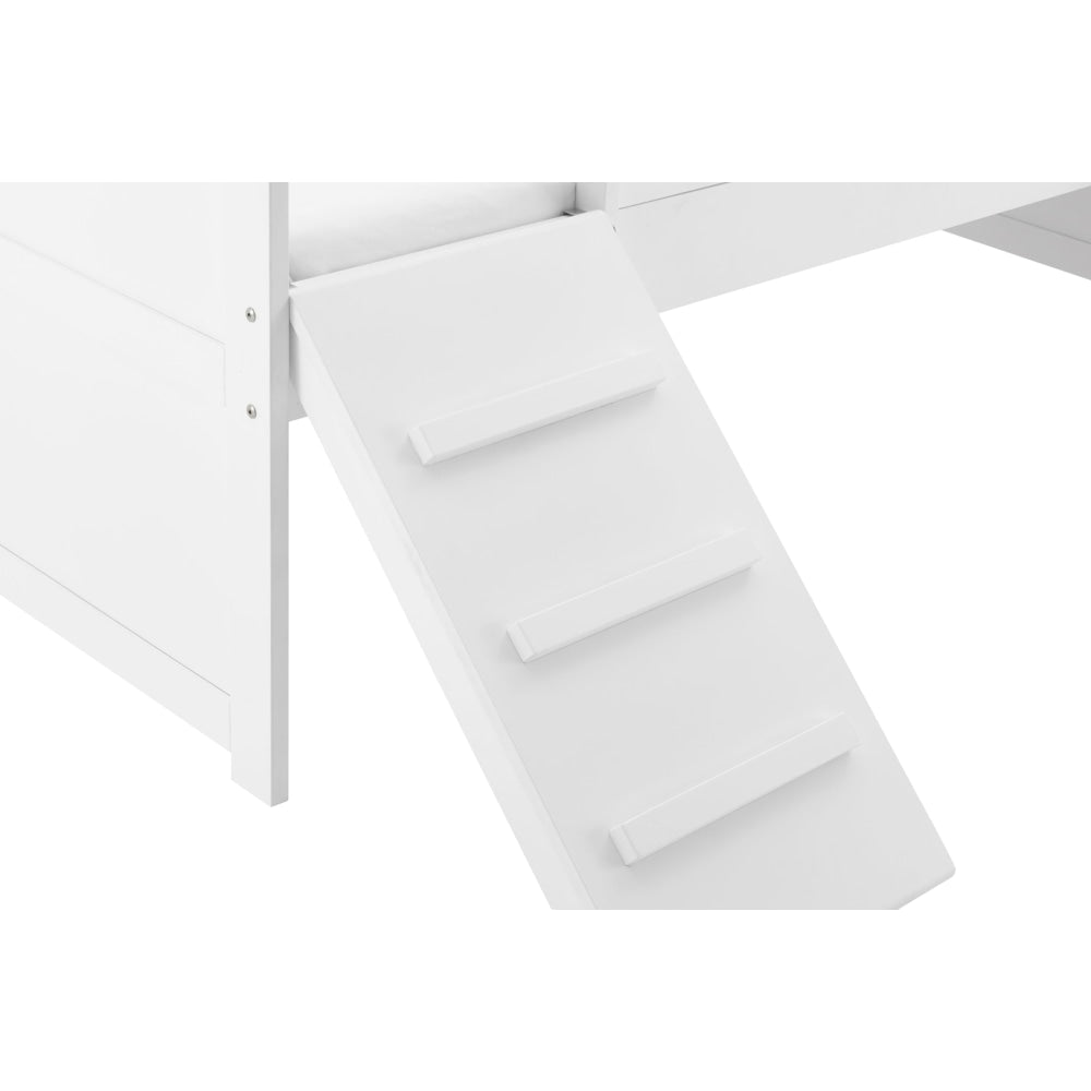 Seattle Kids Childen Bed Frame W/ Slide Single Size - White Fast shipping On sale