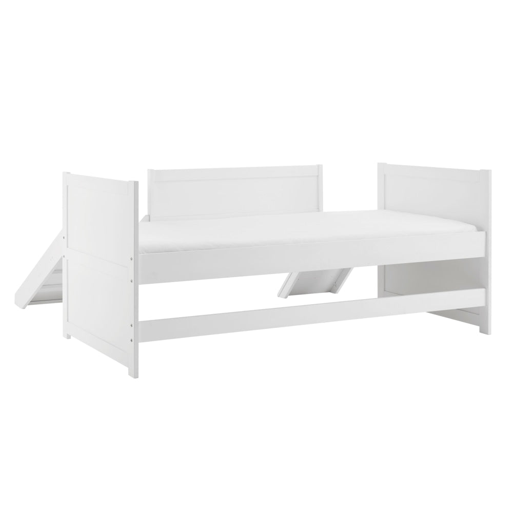 Seattle Kids Childen Bed Frame W/ Slide Single Size - White Fast shipping On sale