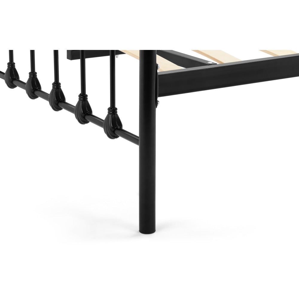 Seattle Metal Bed Frame Day Single Size - Black / Shangri-La Fast shipping On sale