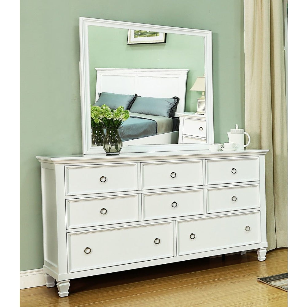 Seina Hampton Classic Solid Wooden Chest Of Drawers Dresser Sideboard - White Fast shipping On sale