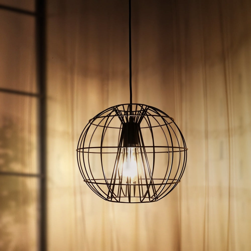 SENTINEL Pendant Lamp Light Interior ES Matte Black Round Cage OD280mm Fast shipping On sale