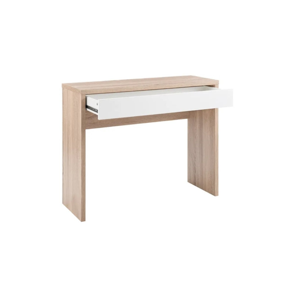 Serengeti Wooden Hallway Console Hall Table W/ 1-Drawer - Natural/White Fast shipping On sale