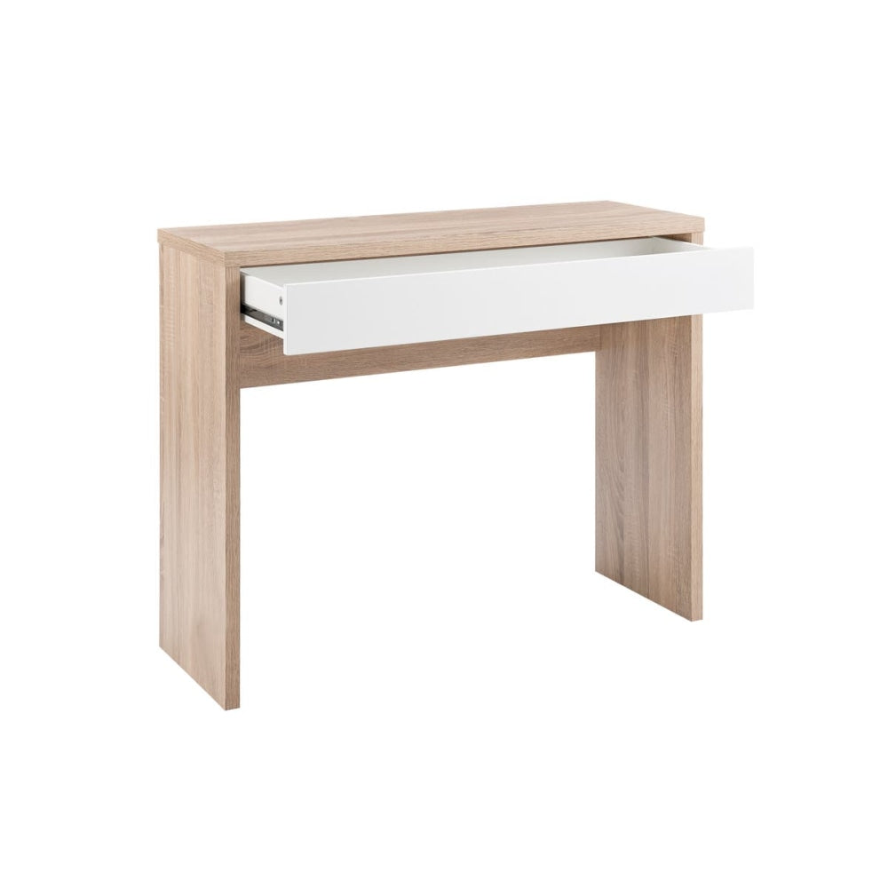 Serengeti Wooden Hallway Console Hall Table W/ 1-Drawer - Natural/White Fast shipping On sale