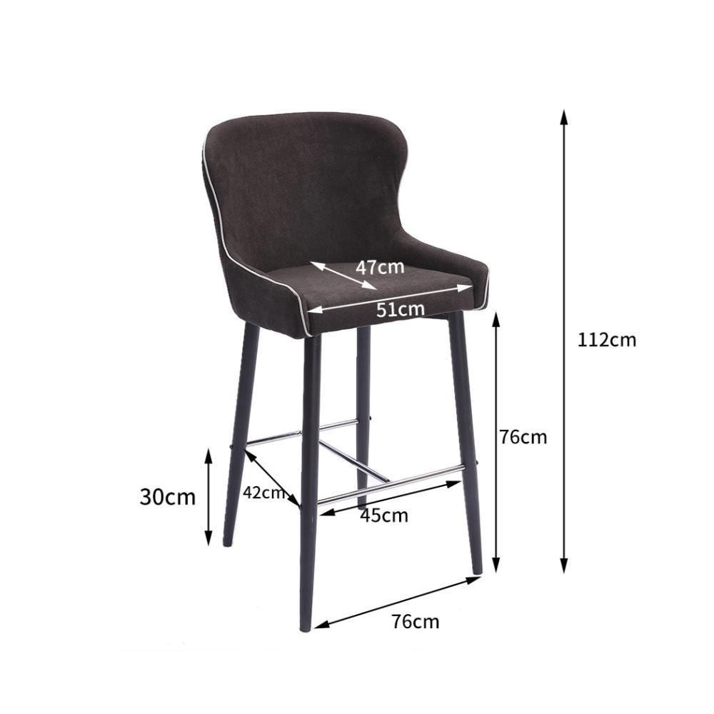 Set of 2 Bar Stools Kitchen Counter Chair Metal Industrial Barstools Black Stool Fast shipping On sale
