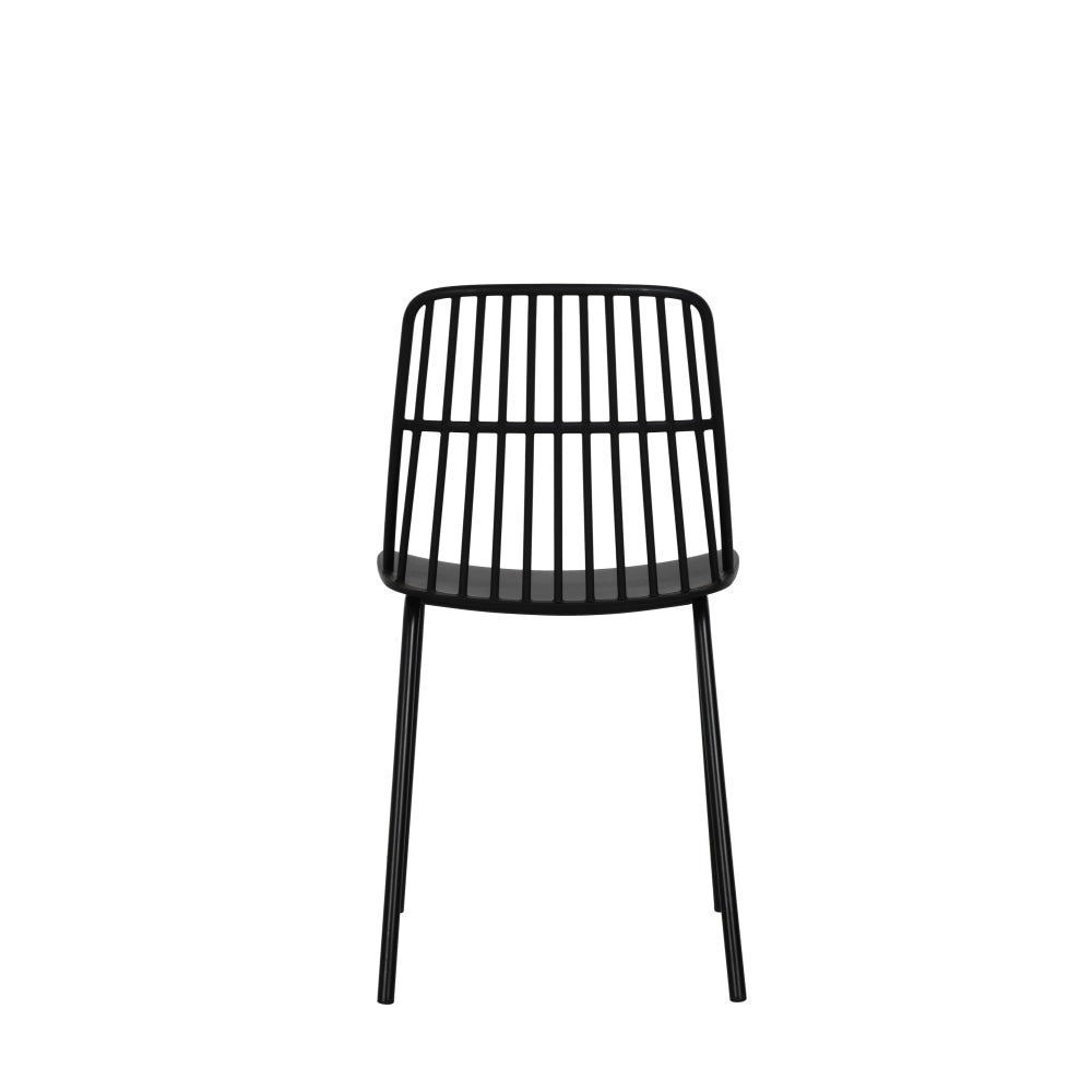 Set of 2 Betty Kitchen Dining Chairs - Black Chair Fast shipping On sale