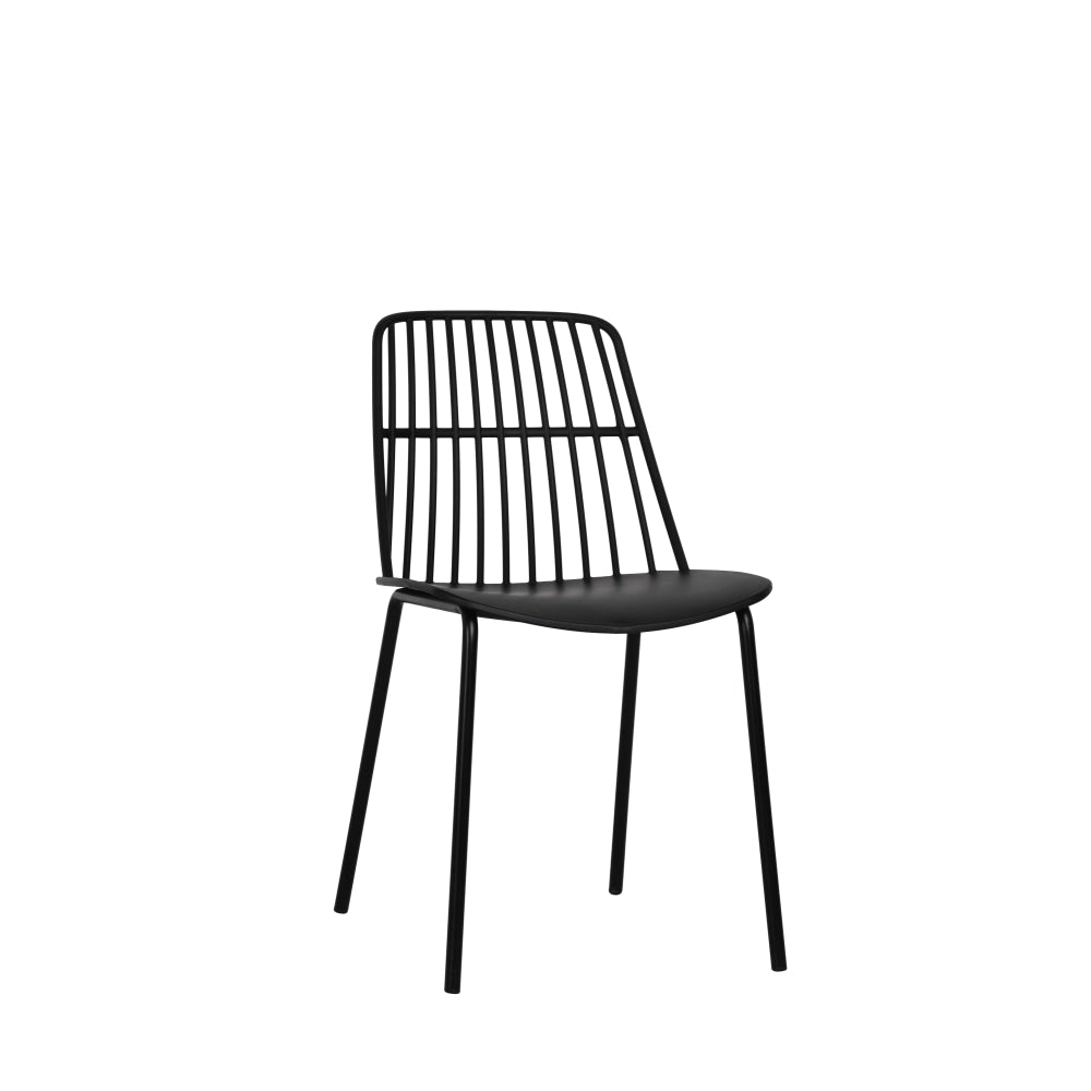 Set of 2 Betty Kitchen Dining Chairs - Black Chair Fast shipping On sale