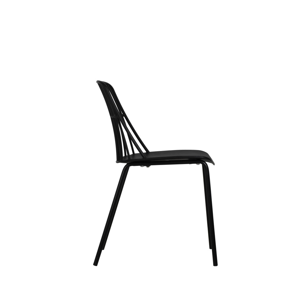 Set of 2 Betty Kitchen Dining Chairs - Black Chair Fast shipping On sale