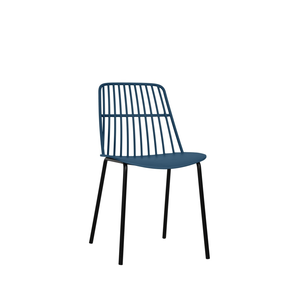 Set of 2 Betty Kitchen Dining Chairs - Blue Chair Fast shipping On sale