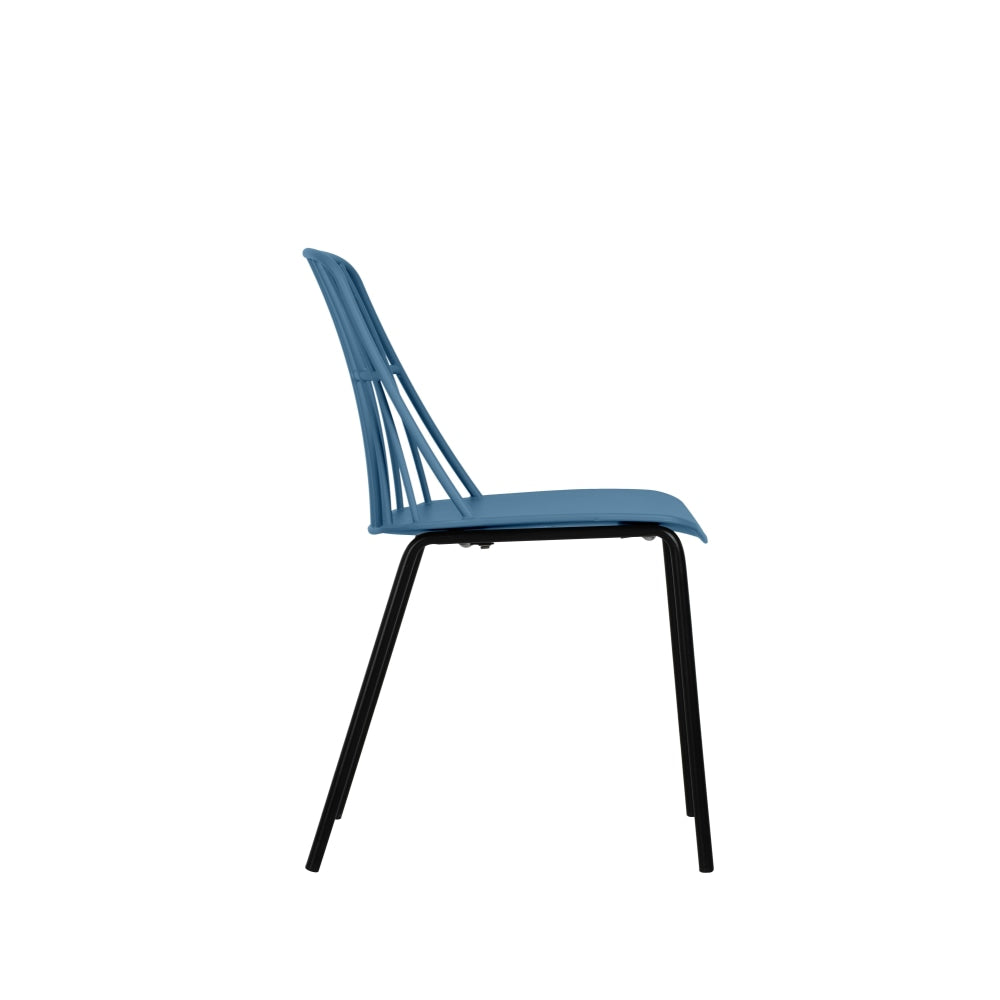 Set of 2 Betty Kitchen Dining Chairs - Blue Chair Fast shipping On sale