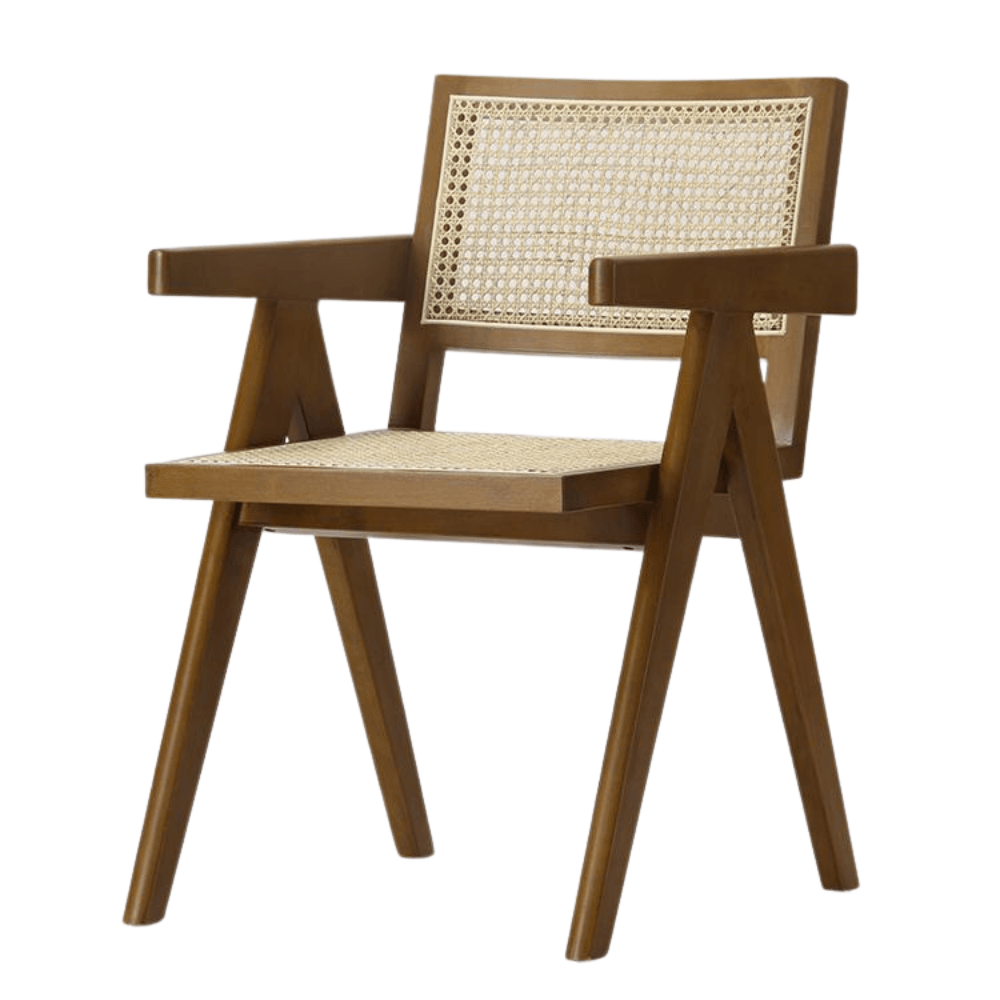Set Of 2 Camilla Rattan Occasional Dining Chairs - Natural Chair Fast shipping On sale