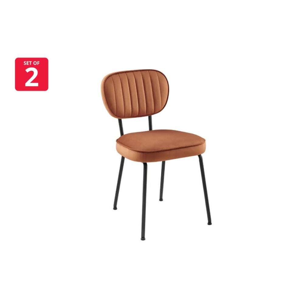 Set of 2 Clair Kitchen Dining Chairs - Copper Chair Fast shipping On sale