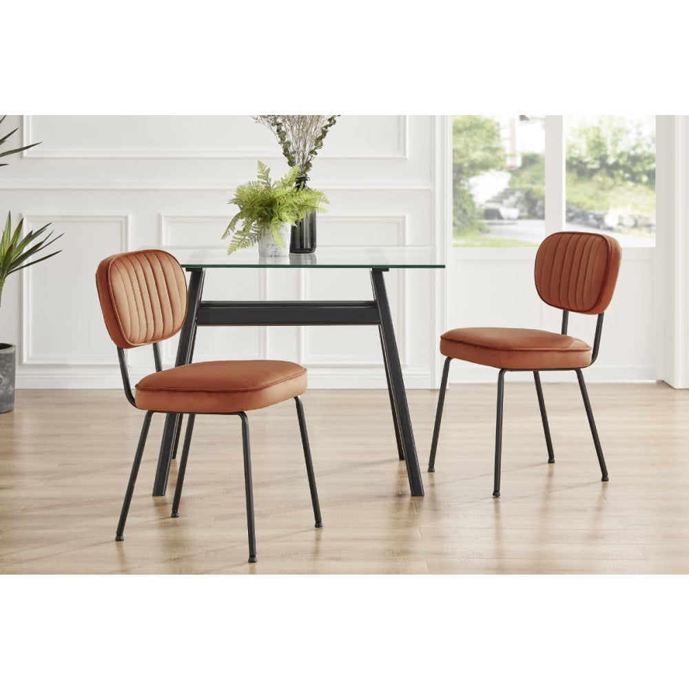 Set of 2 Clair Kitchen Dining Chairs - Copper Chair Fast shipping On sale