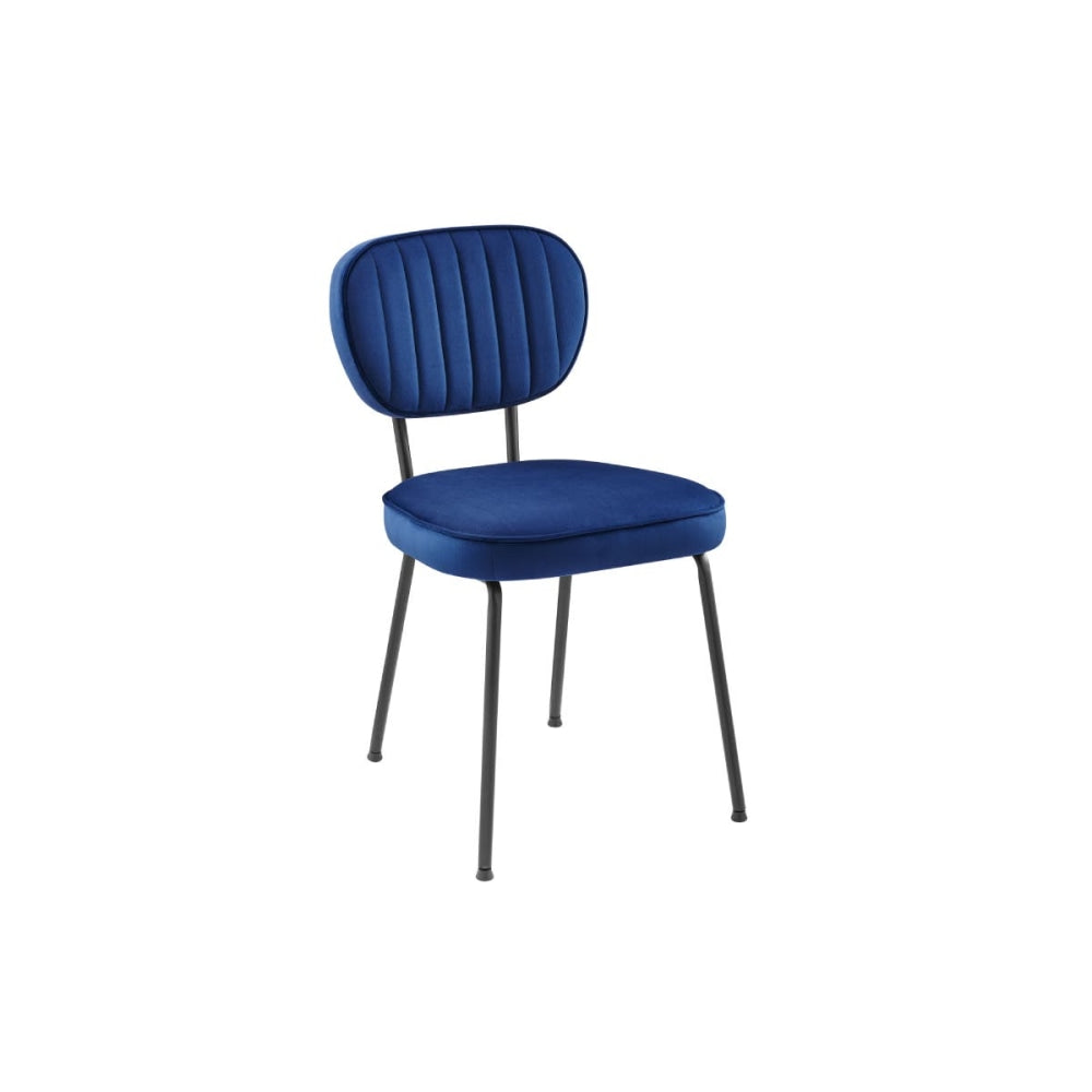 Set of 2 Clair Kitchen Dining Chairs - Dark Blue Chair Fast shipping On sale