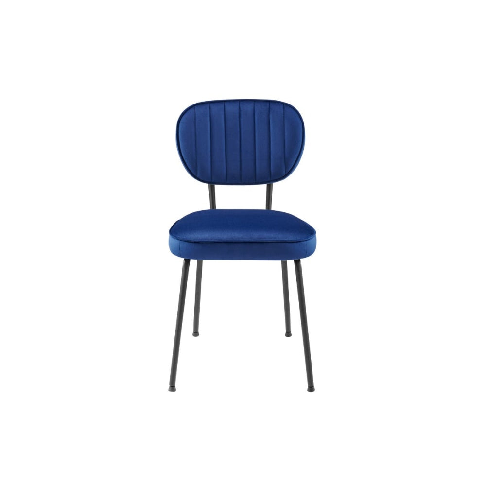 Set of 2 Clair Kitchen Dining Chairs - Dark Blue Chair Fast shipping On sale