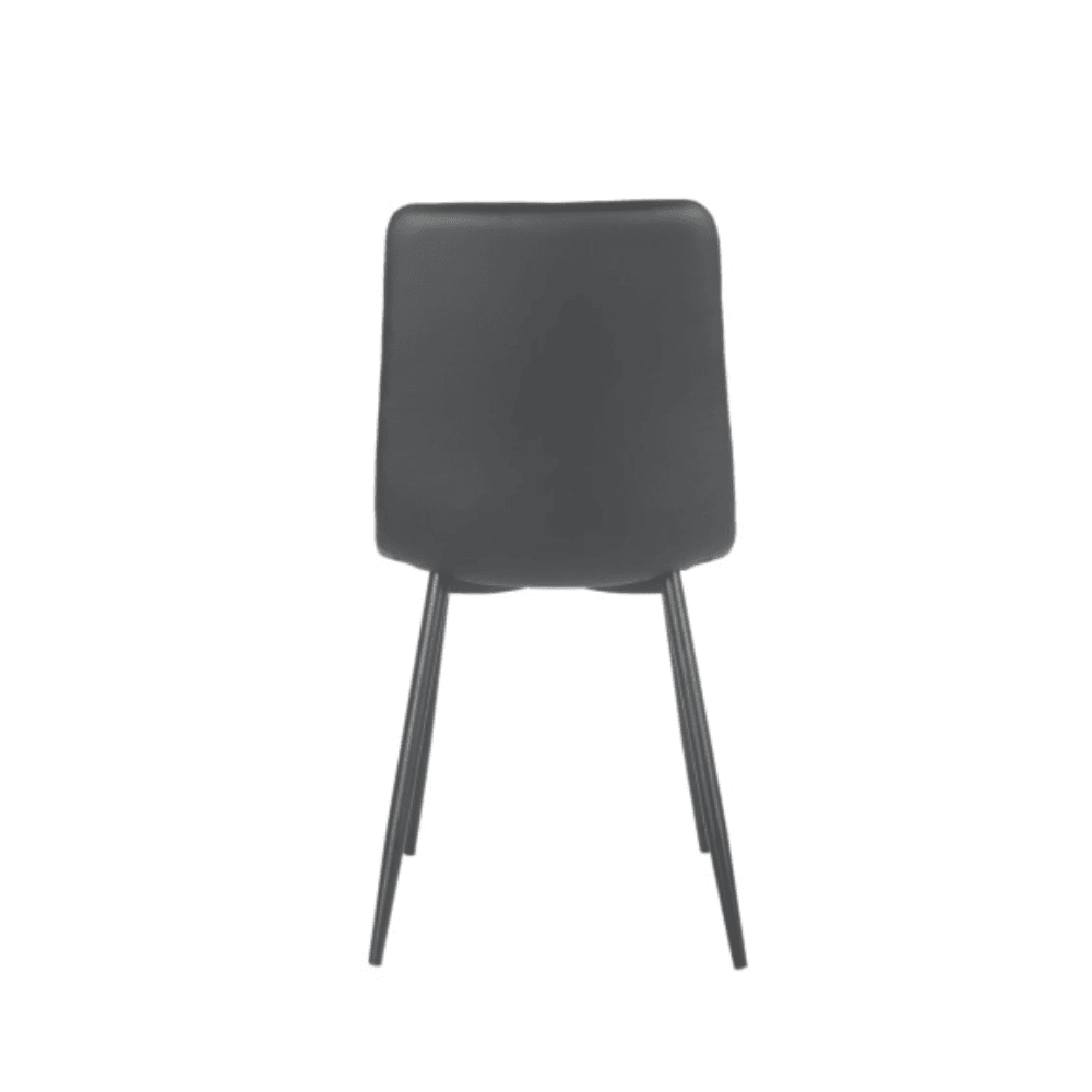 Set Of 2 Cristo Modern Ultrasuede Fabric Kitchen Dining Chair - Black Fast shipping On sale