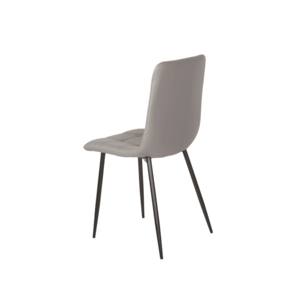 Set Of 2 Cristo Modern Ultrasuede Fabric Kitchen Dining Chair - Charcoal Fast shipping On sale