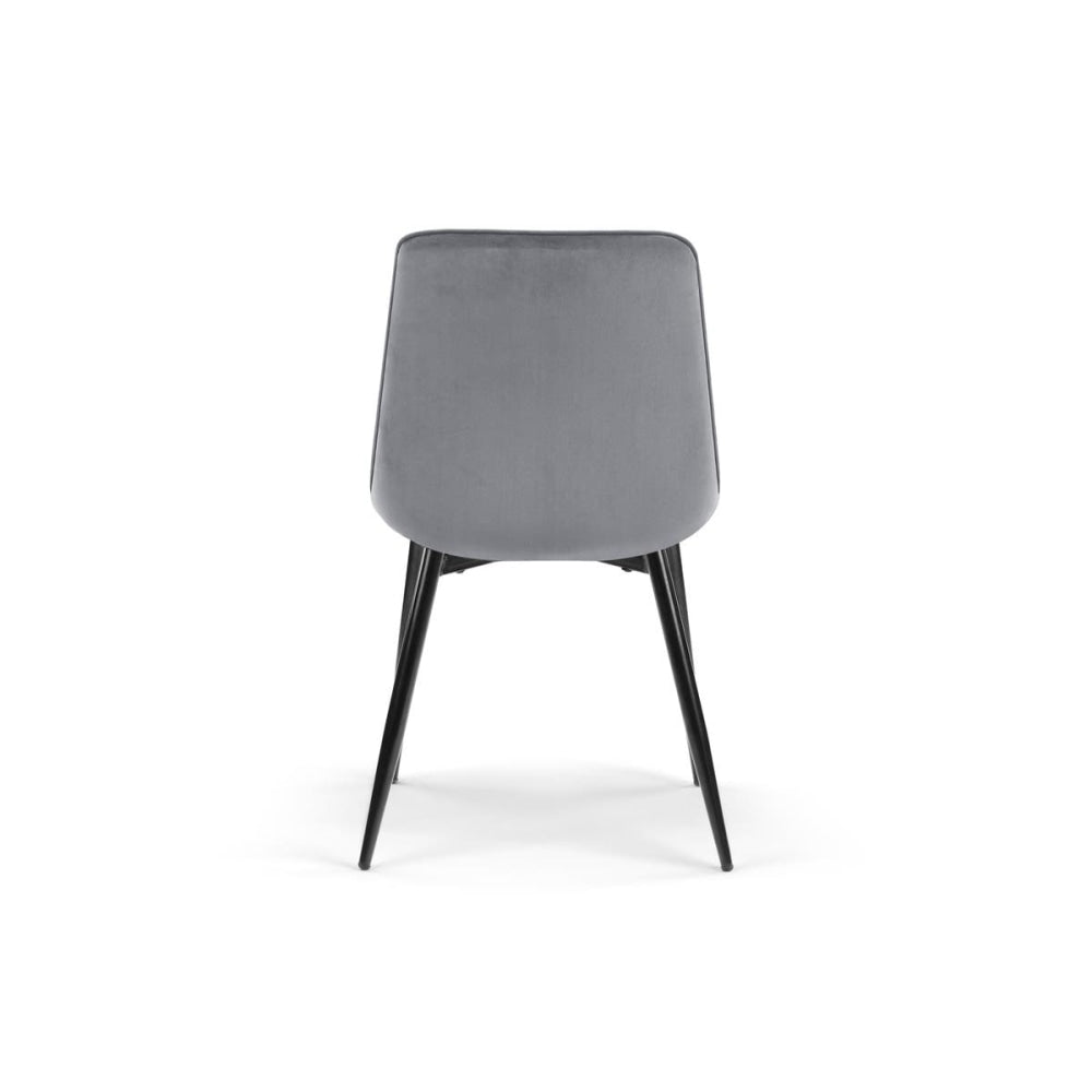 Set of 2 Dover Kitchen Dining Chairs - Charcoal Chair Fast shipping On sale