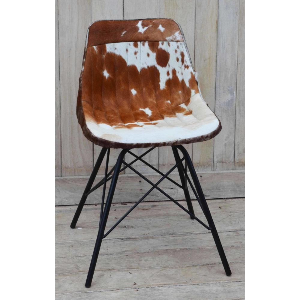 Set Of 2 Eames Replica Inspired Cozy Cowhide Dining Chair Fast shipping On sale