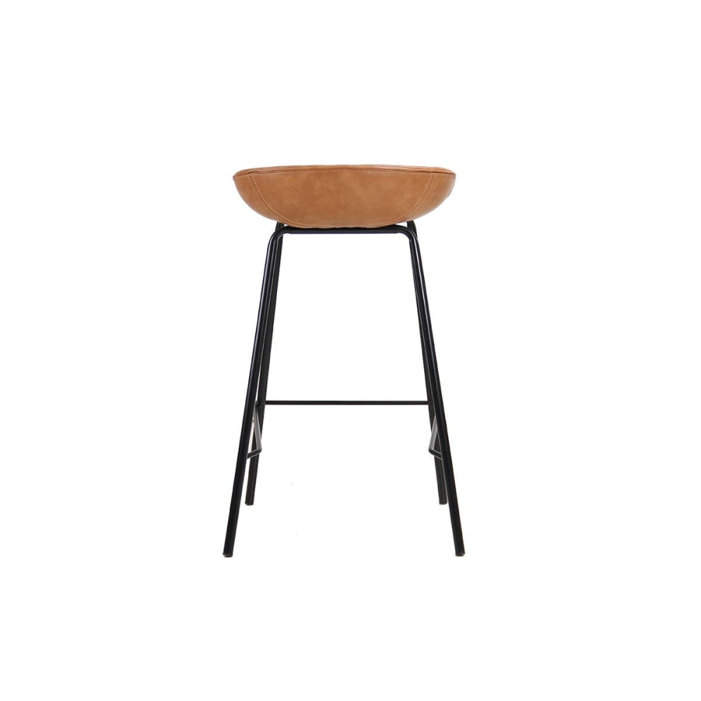 Set of 2 Emerson Plain Kitchen Counter Bar Stools - Brown Stool Fast shipping On sale