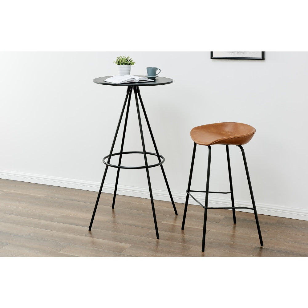 Set of 2 Emerson Plain Kitchen Counter Bar Stools - Brown Stool Fast shipping On sale