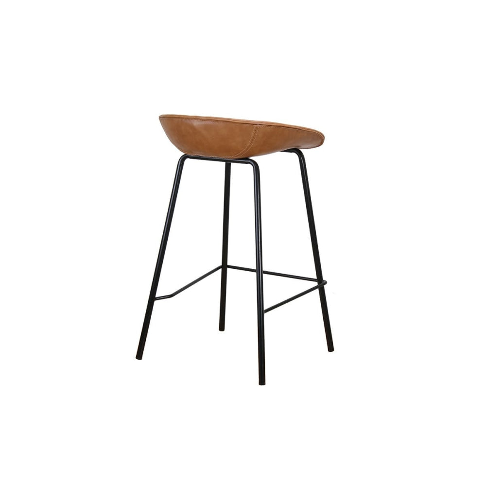 Set of 2 Emerson Plain Kitchen Counter Bar Stools - Brown Stool Fast shipping On sale