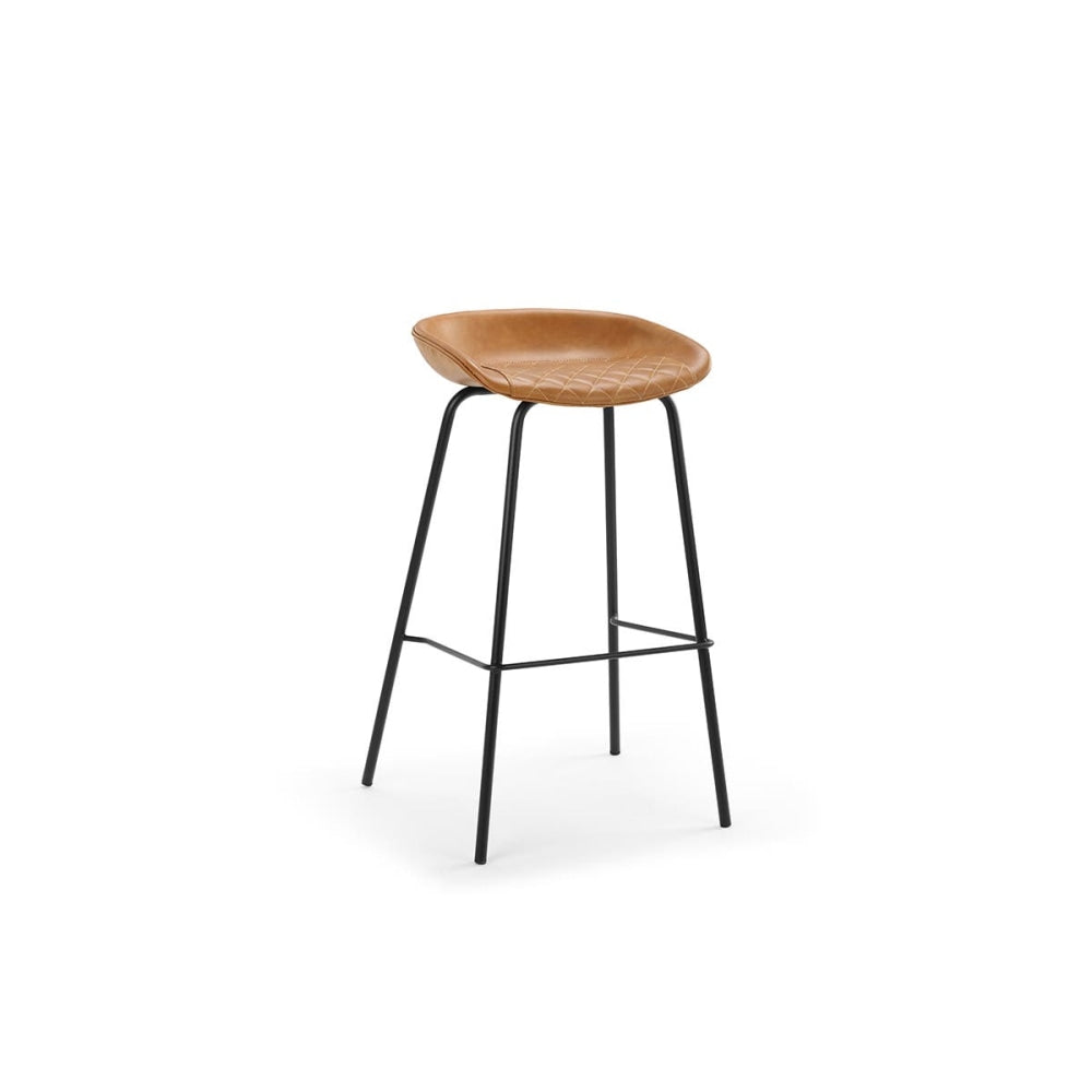 Set of 2 Emerson Premium Quilted Kitchen Counter Bar Stools - Tan Stool Fast shipping On sale