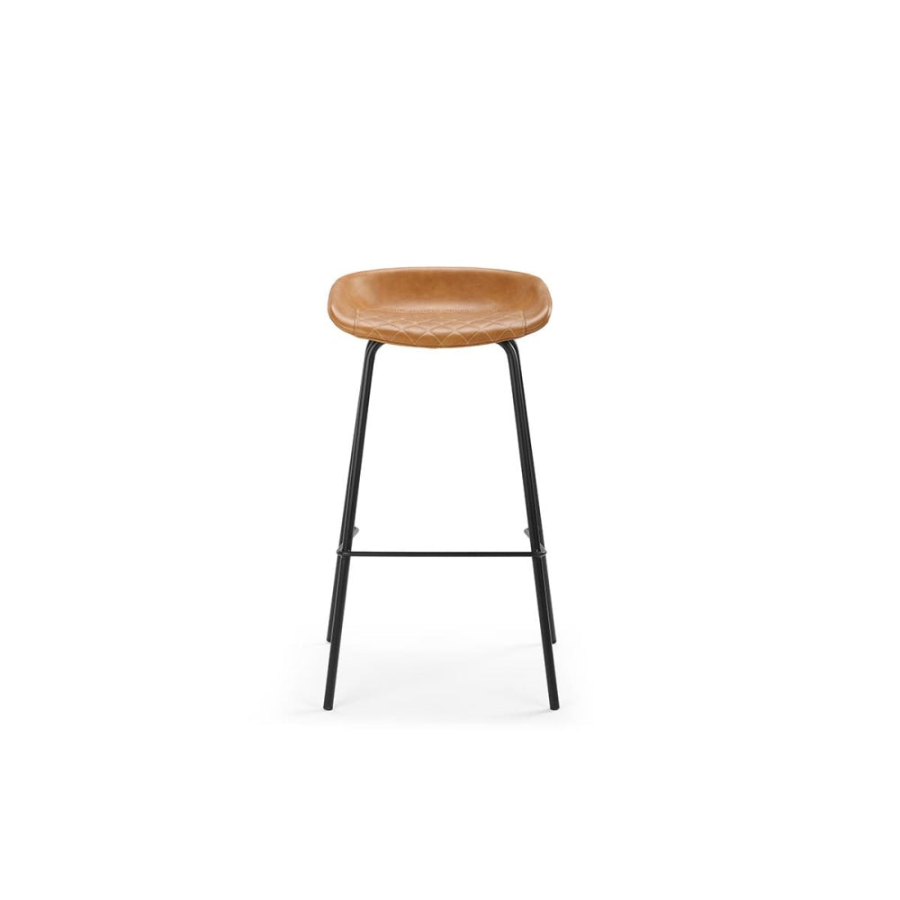 Set of 2 Emerson Premium Quilted Kitchen Counter Bar Stools - Tan Stool Fast shipping On sale