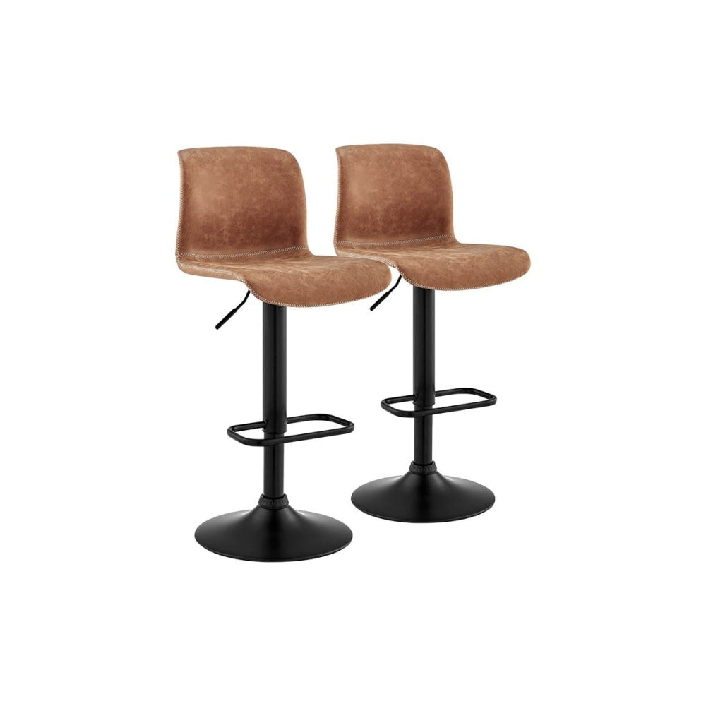 Set of 2 Jackson High Back Kitchen Counter Bar Stools - Tan Stool Fast shipping On sale
