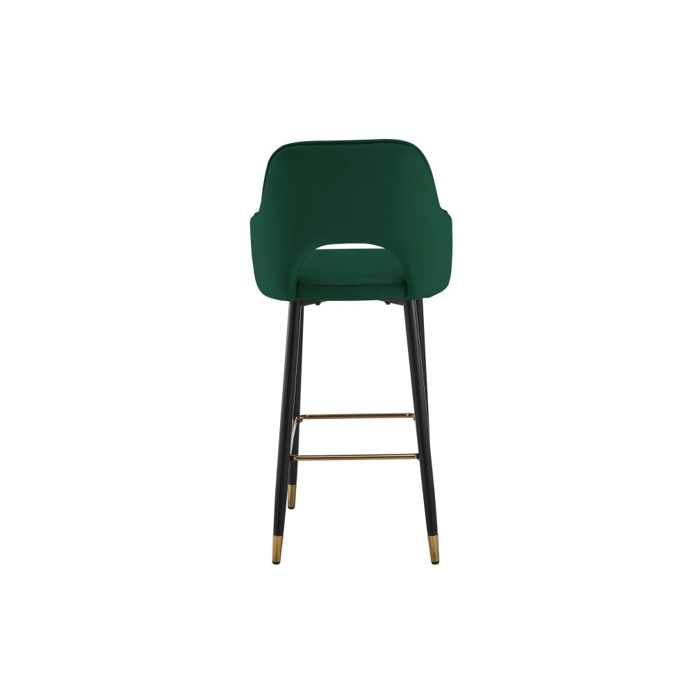 Set of 2 Jordyn Kitchen Counter Bar Stools - Emerald Stool Fast shipping On sale