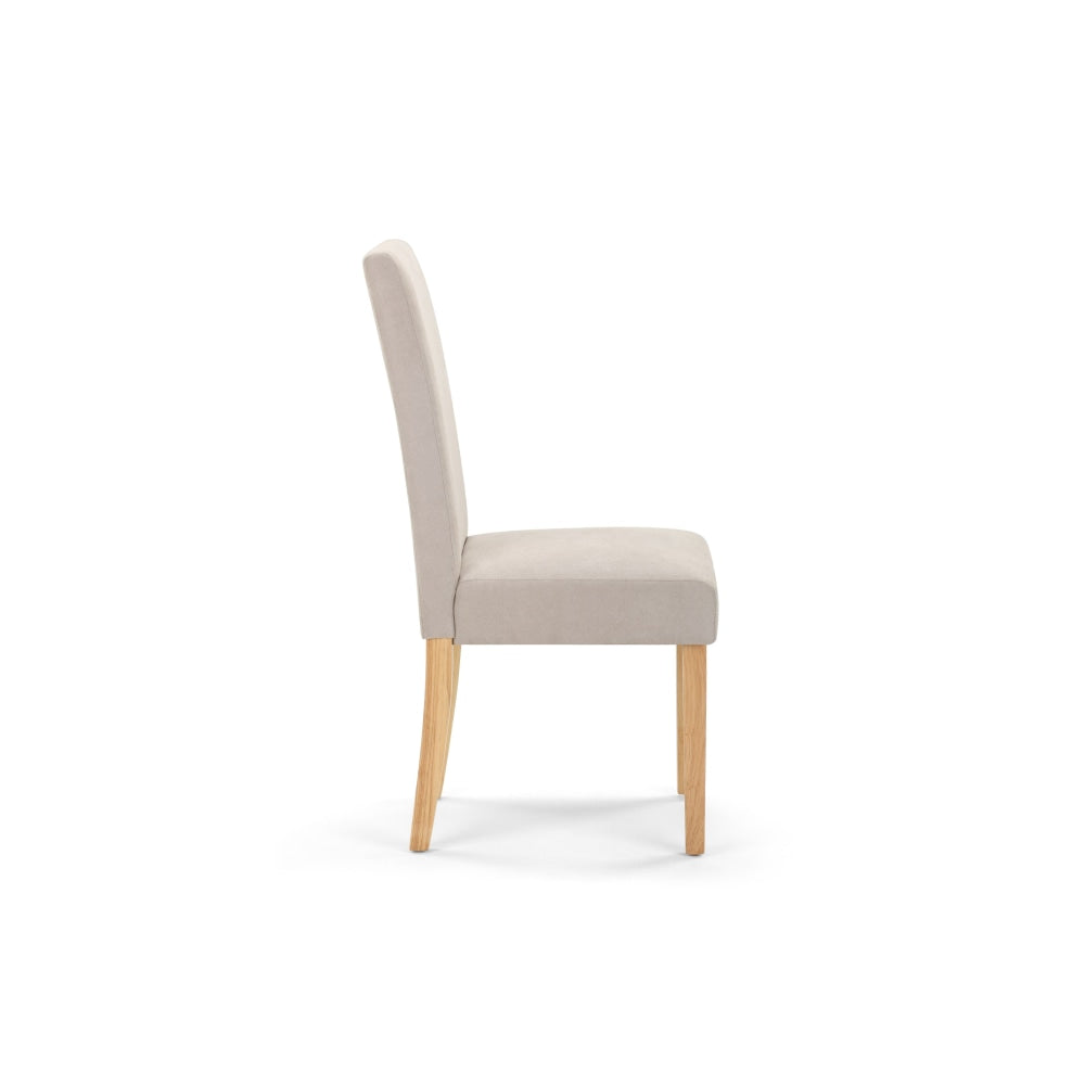 Set of 2 Kyran Fabric Kitchen Dining Chairs - Beige Chair Fast shipping On sale