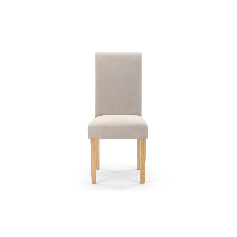 Set of 2 Kyran Fabric Kitchen Dining Chairs - Beige Chair Fast shipping On sale