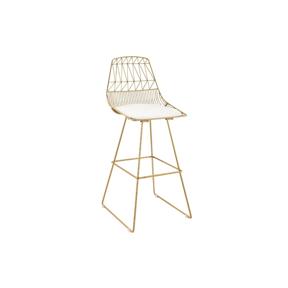 Set of 2 Lucy Kitchen Counter Bar Stool - Gold Fast shipping On sale